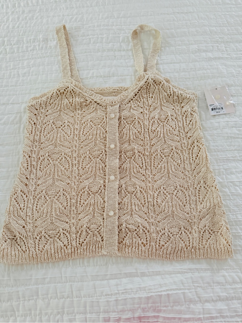 Lauren Conrad Ivory/Beige Soft Sweater Tank ( Size S) - NEW
